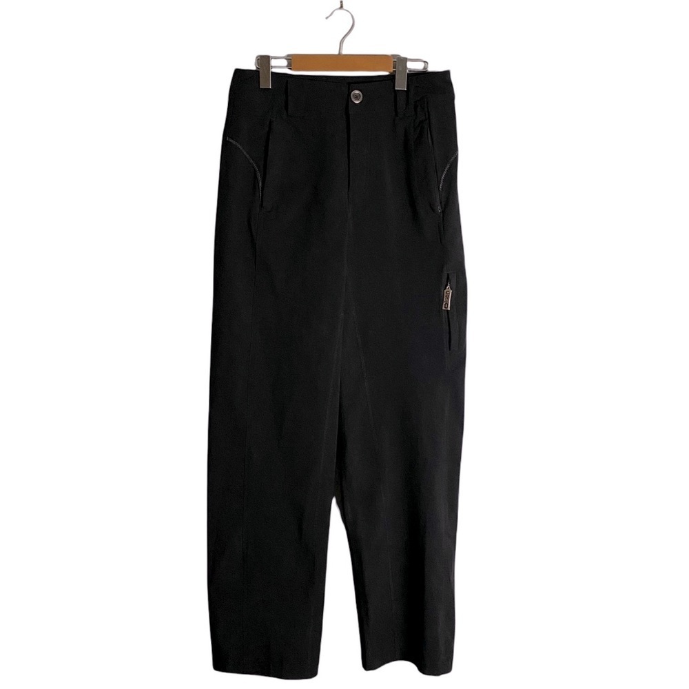 Olson Women's Black Fleece Lined Track Pants